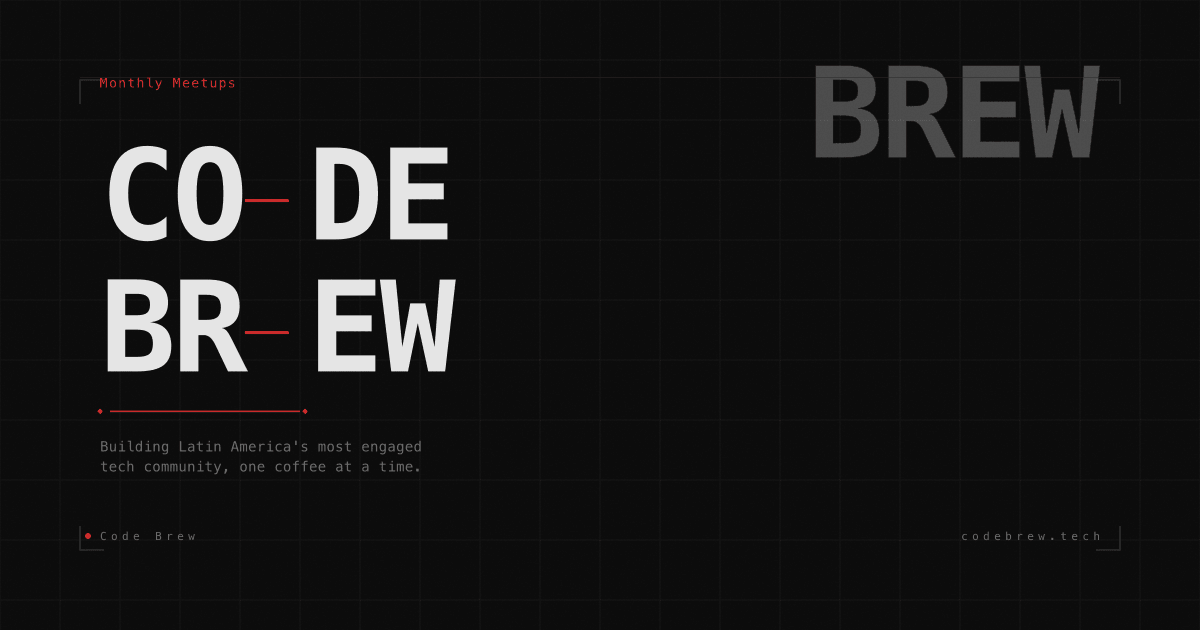 Code Brew — Monthly Tech Meetups